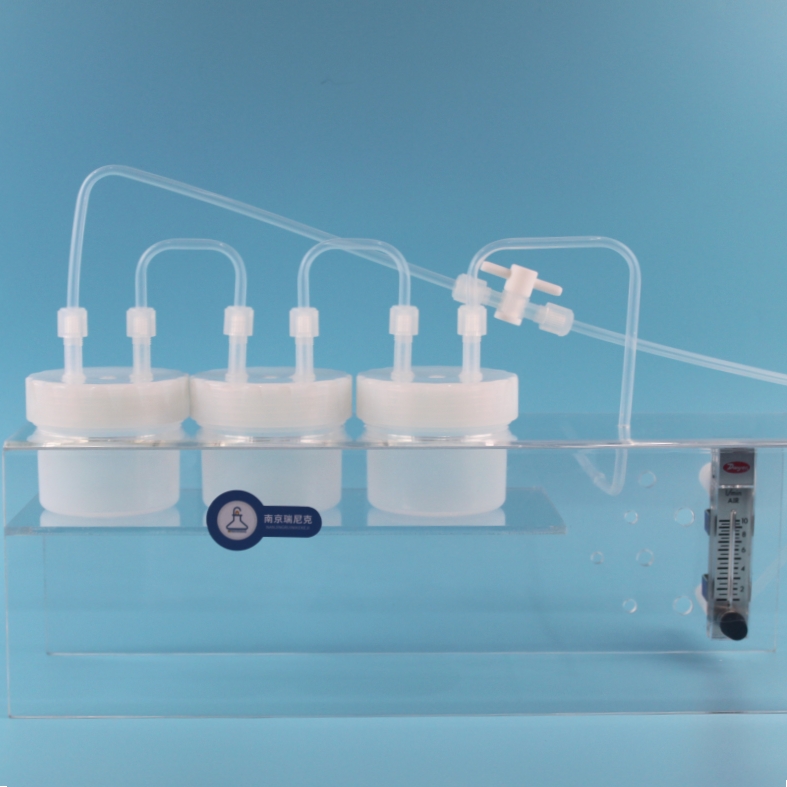 PFA吸收装置60ml吸收瓶串联冲击瓶带1/4接头半导体电子特气用