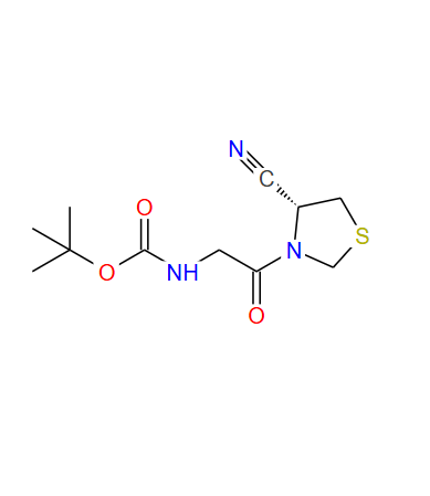 1,1-Dimethylethyl N-[2-[(4R)-4-cyano-3-thiazolidinyl]-2-oxoethyl]carbamate