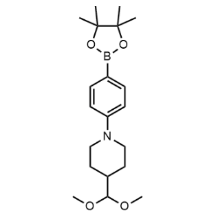 4-(二甲氧基甲基)-1-(4-(4,4,5,5-四甲基-1,3,2-二氧硼烷-2-基)苯基)哌啶；2242744-56-3