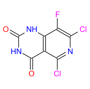 5,7-二氯-8-氟吡啶并[4,3-d]嘧啶-2,4-二醇；2836267-80-0