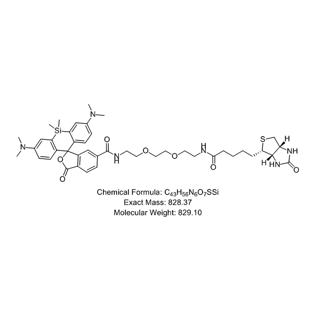 SIR-PEG2-Biotin，硅基罗丹明-二聚乙二醇-生物素