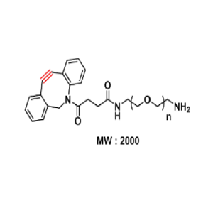 DBCO-PEG-Amine，二苯基环辛炔-聚乙二醇-氨基，DBCO-PEG-NH2