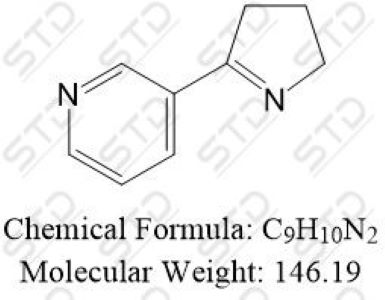 尼古丁杂质4 (尼古丁EP杂质D)(麦司明)    Nicotine Impurity 4 (Nicotine EP Impurity D)(Myosmine)