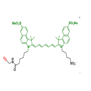 disulfo-ICG-alkyne，二磺酸-吲哚菁绿-炔基