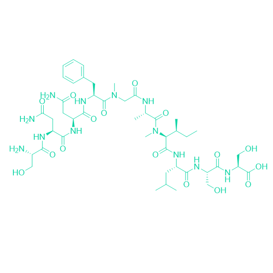 双 N-甲基化衍生物多肽SNNF(N-Me)GA(N-Me)ILSS/409085-46-7/SNNF(N-Me)GA(N-Me)ILSS