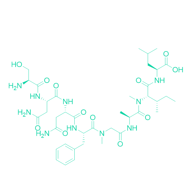 双 N-甲基化衍生物多肽SNNF(N-Me)GA(N-Me)IL/409085-44-5/SNNF(N-Me)GA(N-Me)IL