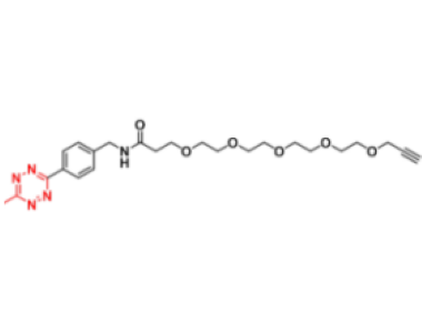 Methyltetrazine-amido-PEG5-alkyne，甲基四嗪-酰胺基-五聚乙二醇-炔烃