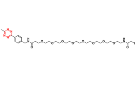 Methyltetrazine-PEG8-iodoacetamide，甲基四嗪-八聚乙二醇-碘乙酰胺
