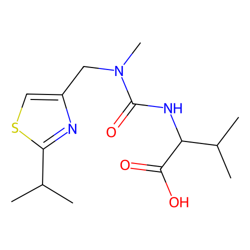 aladdin 阿拉丁 N191123 (S)-2-(3-((2-异丙基噻唑-4-基)甲基)-3-甲基脲)-3-甲基丁酸 154212-61-0 ≥98%