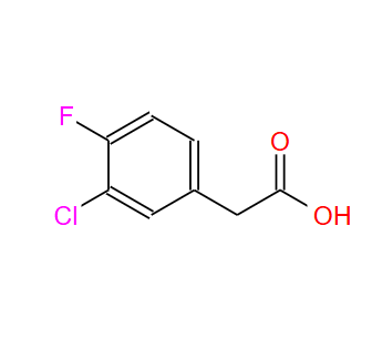 705-79-3；3-氯-4-氟苯乙酸；3-CHLORO-4-FLUOROPHENYLACETIC ACID