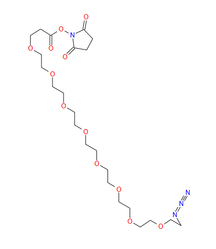 叠氮-八聚乙二醇-琥珀酰亚胺酯；1204834-00-3；azido-PEG8-NHS ester