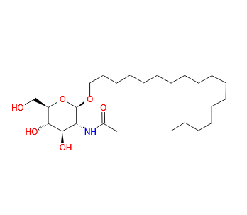 十七烷基-2-乙酰氨基-2-脱氧-β-D-吡喃葡糖苷  262856-90-6  Heptadecyl 2-acetamido-2-deoxy-β-D-glucopyranoside