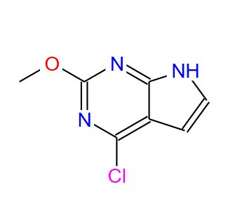 90057-08-2；2-甲氧基-4-氯吡咯并嘧啶；6-CHLORO-2-METHOXY-7-DEAZAPURINE