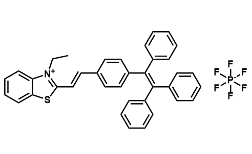 (E)-3-乙基-2-(4-(1,2,2-三苯基乙烯基)苯乙烯基)苯并[d]噻唑-3-鎓六氟磷酸盐(V)