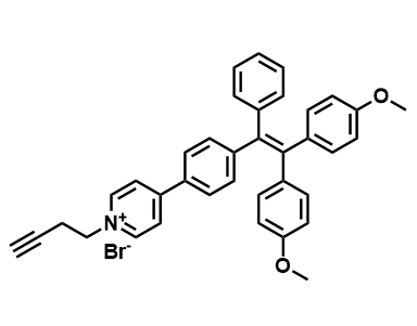 4-(4-(2,2-双(4-甲氧基苯基)-1-苯基乙烯基)苯基)-1-(丁-3-炔-1-基)吡啶-1-鎓溴化物
