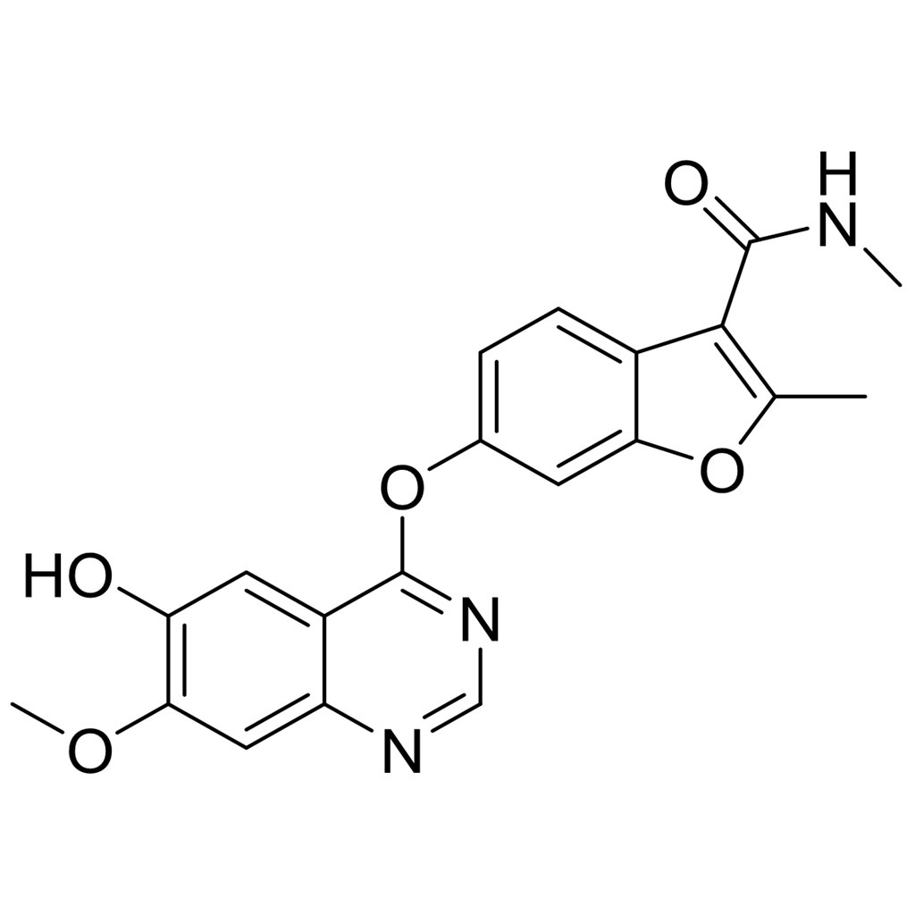 6-（（6-羟基-7-甲氧基喹唑啉-4-基）氧基）- n，2-二甲基苯并呋喃-3-甲酰胺