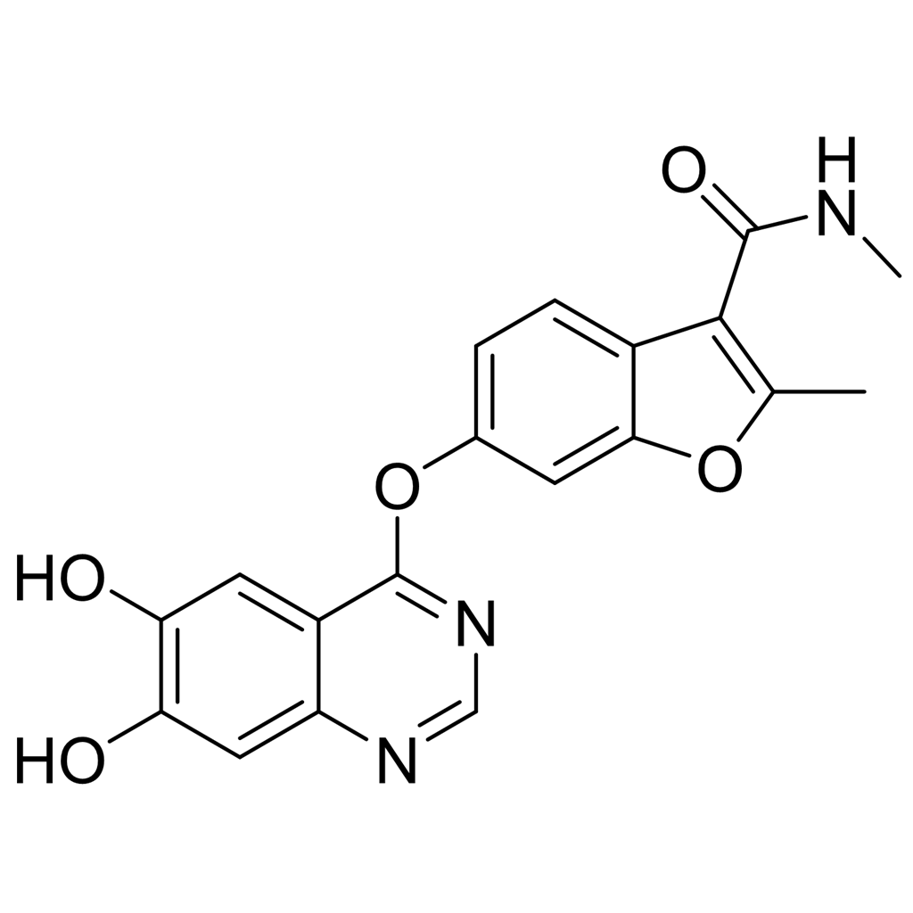 6-（（6,7-二羟基喹唑啉-4-基）氧基）- n，2-二甲基苯并呋喃-3-甲酰胺