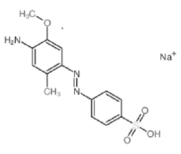 4-[(4 - 氨基 - 5 - 甲氧基 - 2 - 甲基苯基) 偶氮] 苯磺酸钠，3626-35-5
