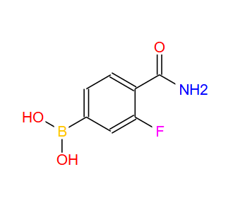 874288-39-8；4-氨基甲酰基-3-氟苯硼酸；4-Carbamoyl-3-fluorophenylboronic acid