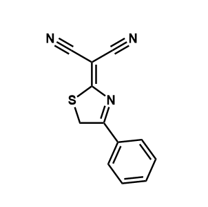 2-(4-苯基-5H-噻唑-2-亚基)丙二腈