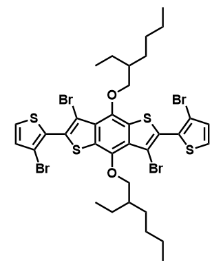 3,7-二溴-2,6-双(3-溴噻吩-2-基)-4,8-双((2-乙基己基)氧基)苯并[1,2-b:4,5-b']二噻吩