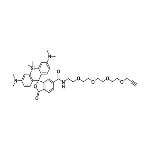 SiR-PEG4-alkyne，硅基罗丹明-四聚乙二醇-炔基