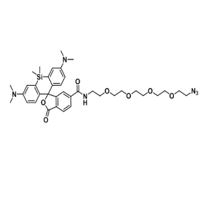 SiR-PEG4-azide，硅基罗丹明-四聚乙二醇-叠氮