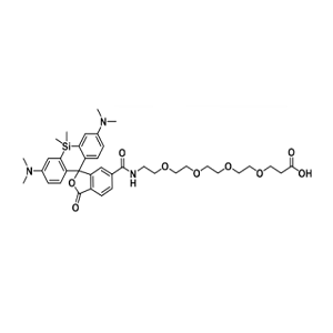 SiR-PEG4-COOH，硅基罗丹明-四聚乙二醇-羧基