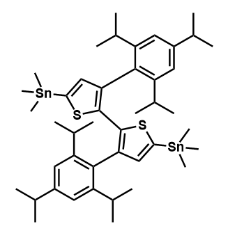 (3,3'-双(2,4,6-三异丙基苯基)-[2,2'-联噻吩]-5,5'-二基)双(三甲基锡烷)