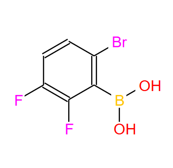 870718-10-8；6-溴-2,3-二氟苯硼酸；2-BROMO-5,6-DIFLUOROPHENYLBORONIC ACID