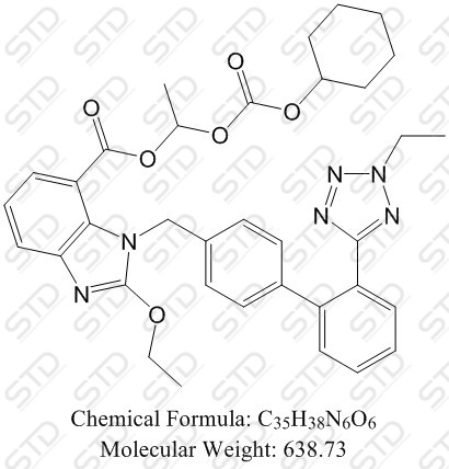 坎地沙坦酯杂质6（坎地沙坦酯EP杂质F）    Candesartan Cilexetil Impurity 6（Candesartan Cilexetil EP Impurity F）