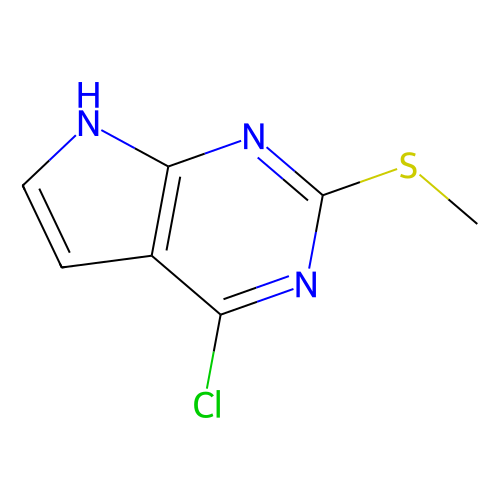 aladdin 阿拉丁 C171062 4-氯-2-(甲硫基)-7 H -吡咯并[2,3-d ]嘧啶 57564-94-0 ≥97%