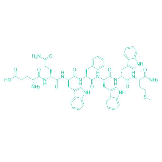 218P375 [D-Glu5,D-Trp7,9,10]-Substance P (5-11) 289632-61-7.png