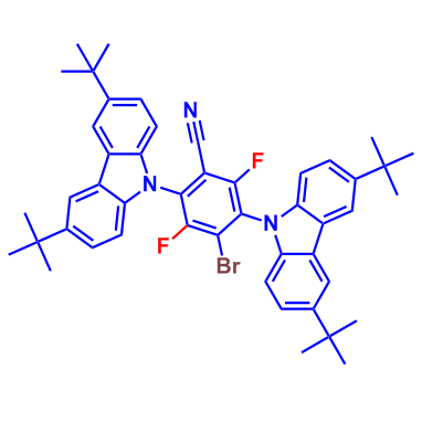 4-溴-2,5-双(3,6-二叔丁基-9H-咔唑-9-基)-3,6-二氟苯甲腈