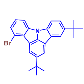 4-溴-2,11-二叔丁基吲哚并[3,2,1-jk]咔唑