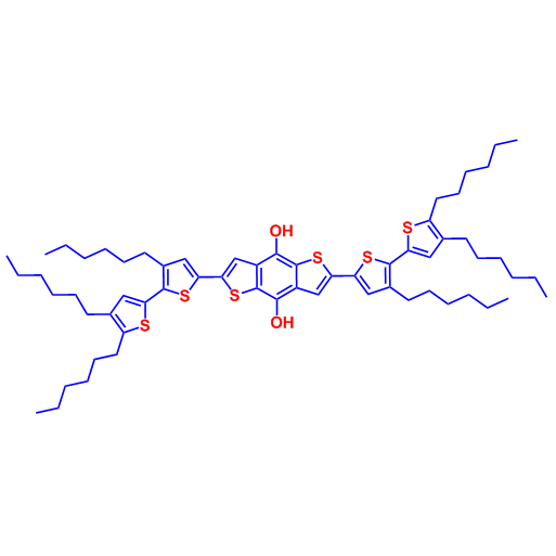 2,6-双(3,4',5'-三己基-[2,2'-联噻吩]-5-基)苯并[1,2-b:4,5-b']二噻吩-4,8-二醇