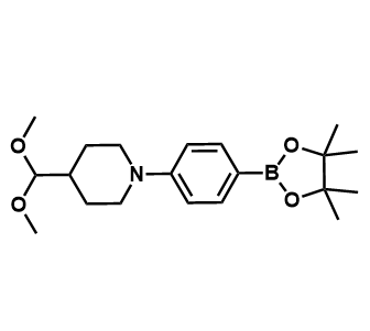4-(二甲氧基甲基)-1-(4-(4,4,5,5-四甲基-1,3,2-二氧杂硼杂环戊烷-2-基)苯基)哌啶