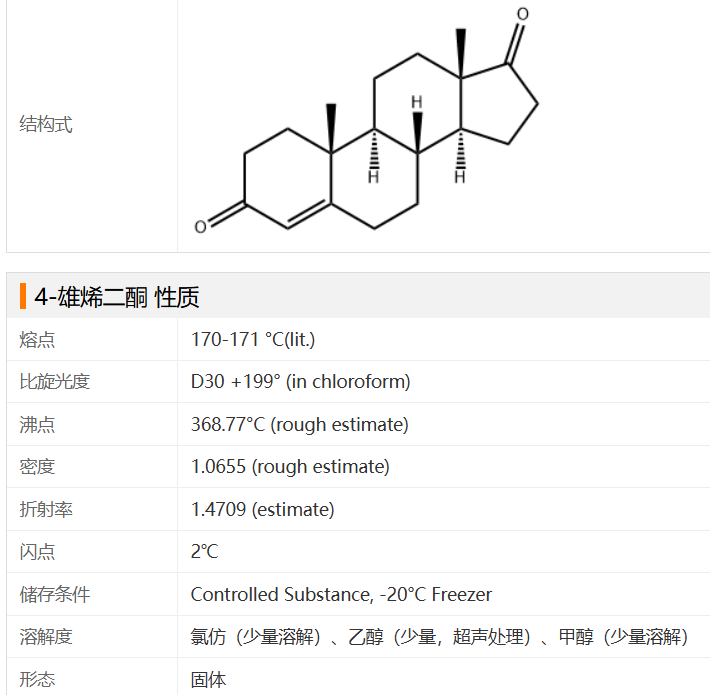 4-雄烯二酮（4-AD)