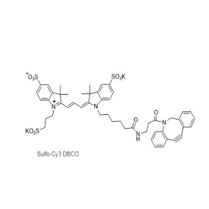 1782950-79-1，trisulfo-Cy3 DBCO，三磺酸-Cy3-二苯并环辛炔