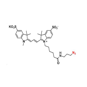 2055138-89-9，Sulfo-Cy3 azide，磺化Cy3-叠氮