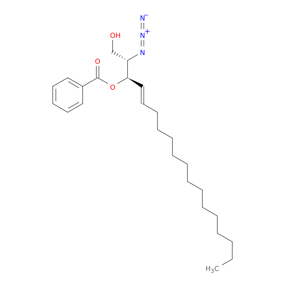 (2S,3R,E)-2-叠氮-1-羟基十八烷-4-烯-3-基 苯甲酸酯 103348-50-1