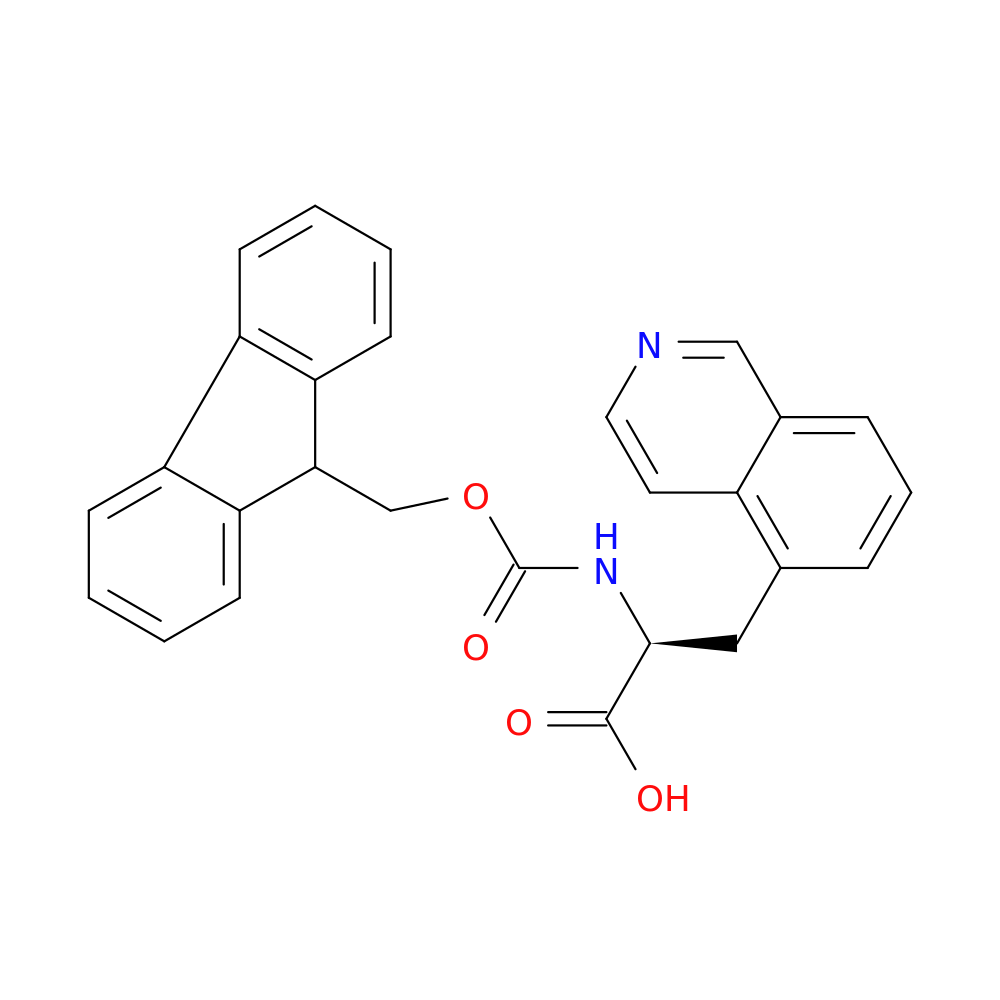 (S)-2-((((9H-芴-9-基)甲氧基)羰基)氨基)-3-(异喹啉-5-基)丙酸 1306728-58-4