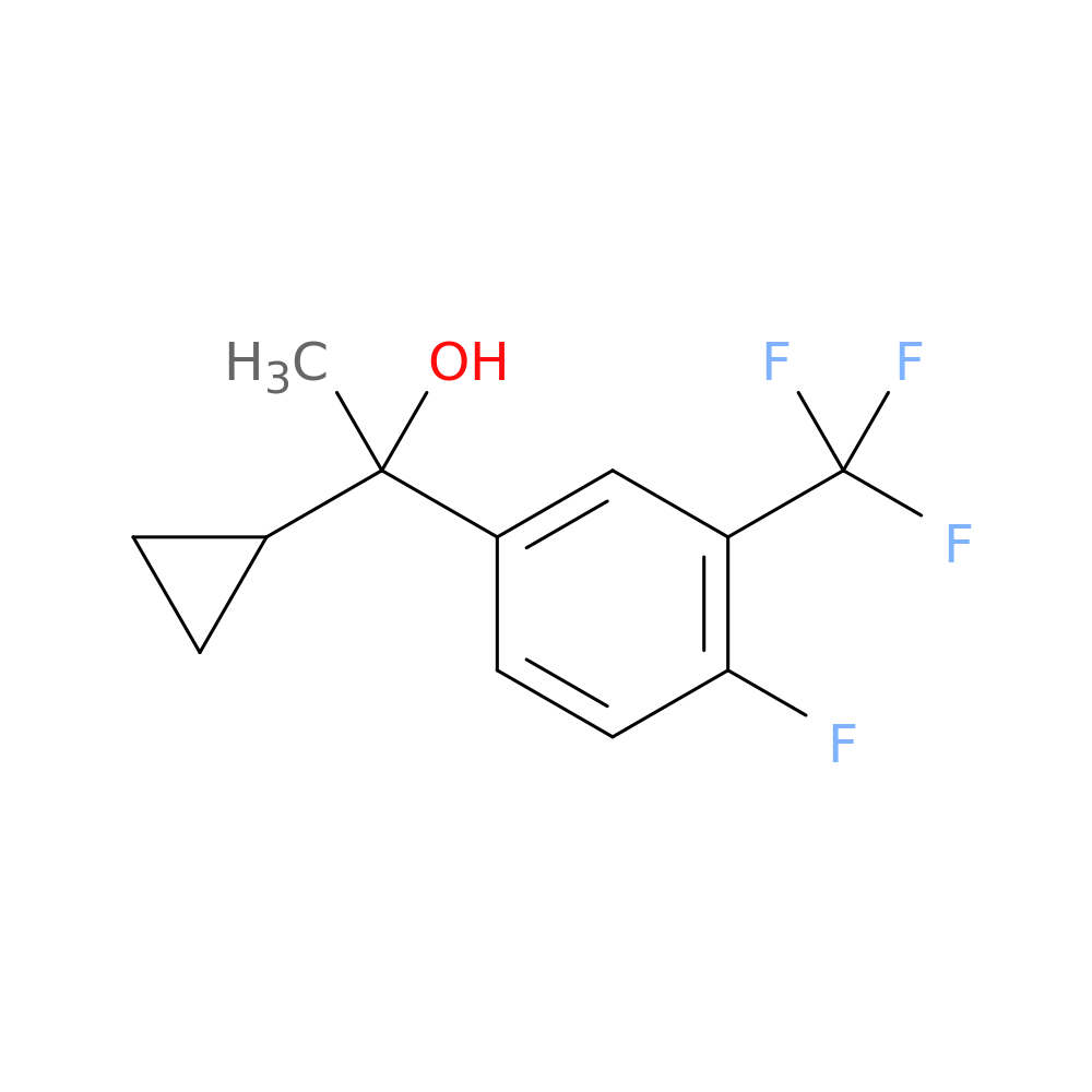 α-环丙基-4-氟-α-甲基-3-(三氟甲基)苯甲醇 1965556-14-2