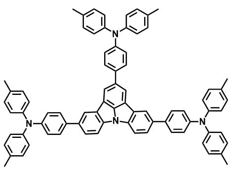 4,4',4''-(吲哚并[3,2,1-jk]咔唑-2,5,11-三基)三(N,N-二对甲苯基苯胺)