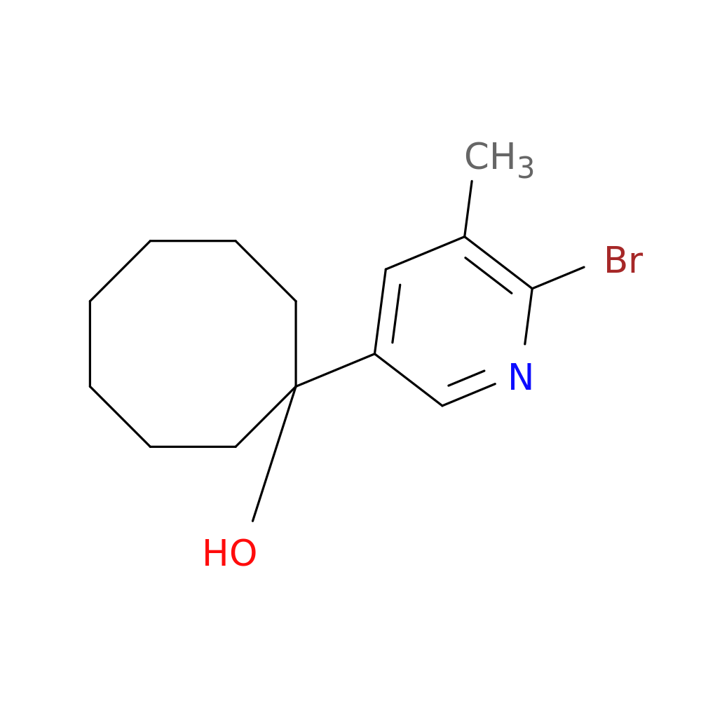 1-(6-溴-5-甲基吡啶-3-基)环辛醇 2969433-49-4 