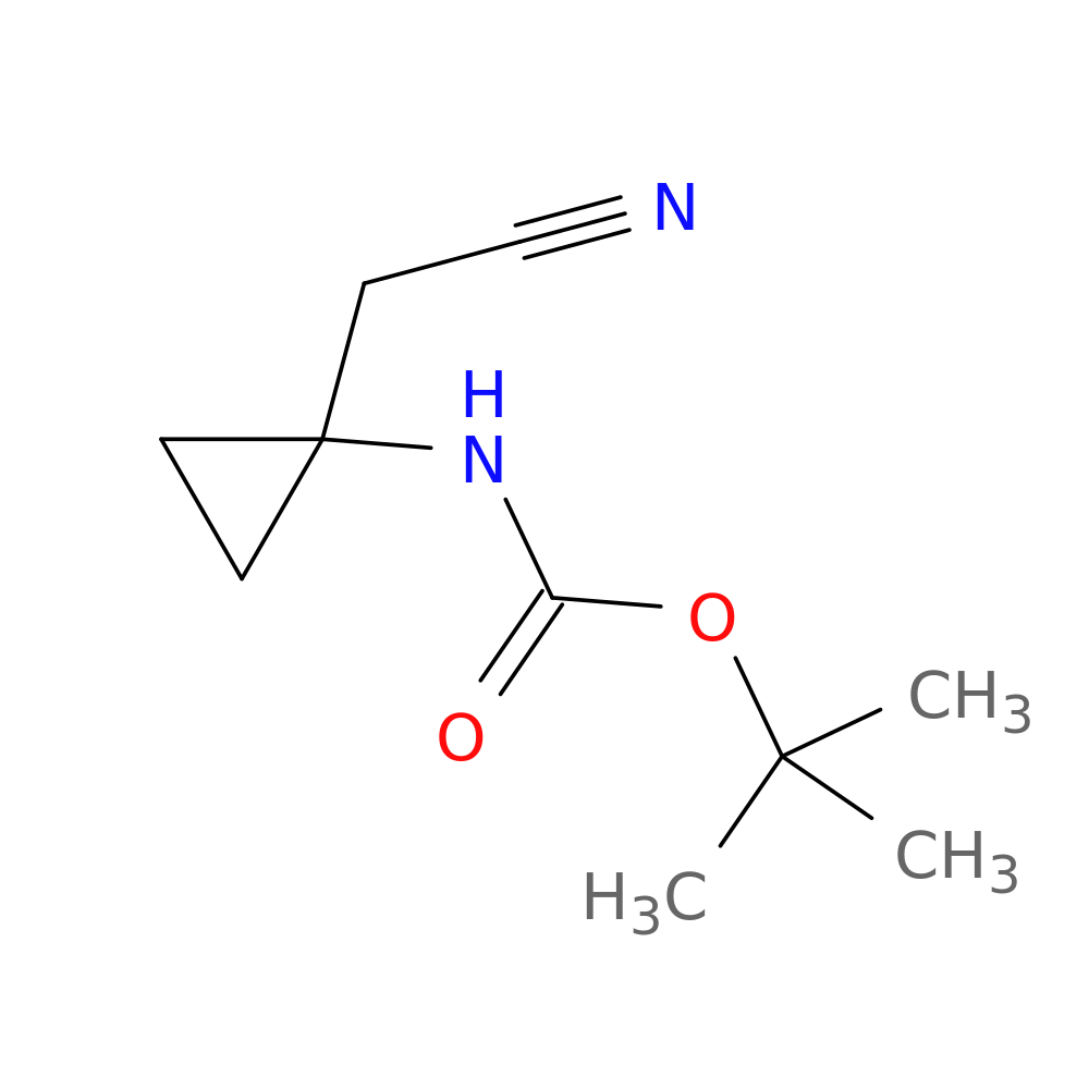 (1-(氰甲基)环丙基)氨基甲酸叔丁酯 387845-50-3