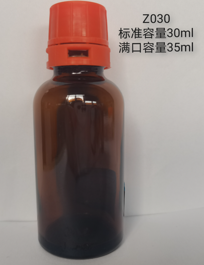 窄口试剂瓶防漏瓶防盗盖瓶聚四氟乙烯垫盖瓶棕色琥珀色钠钙玻璃瓶