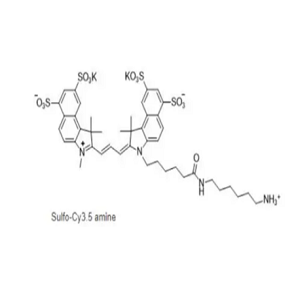 Sulfo-CY3.5 amine，Sulfo CY3.5 NH2，水溶CY3.5 氨基