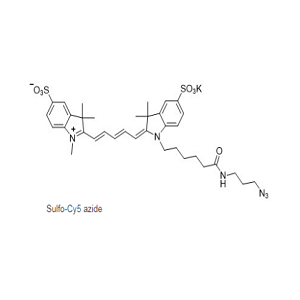 1481447-40-8，Sulfo-Cy5 azide，Sulfo CY5 N3，水溶CY5-叠氮