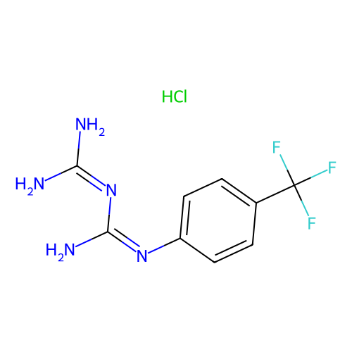 aladdin 阿拉丁 T168196 1-[4-(三氟甲基)苯基]双胍盐酸盐 18960-29-7 ≥96%